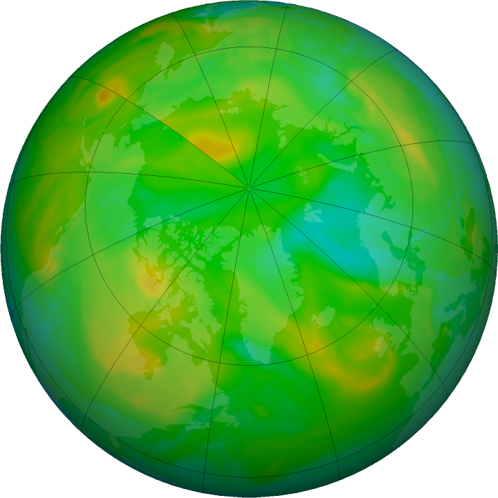 Arctic ozone map for 28 June 2022